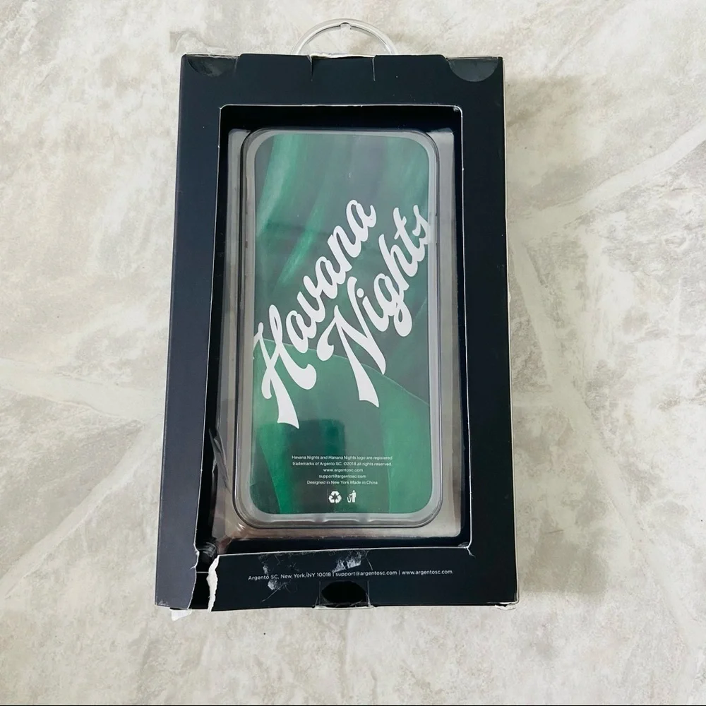 NWT Havana Night silver marble protective iPhone case size 6, 6S, 7 & 8